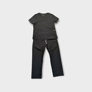 Figs Scubs Set Womens's Sz L Black